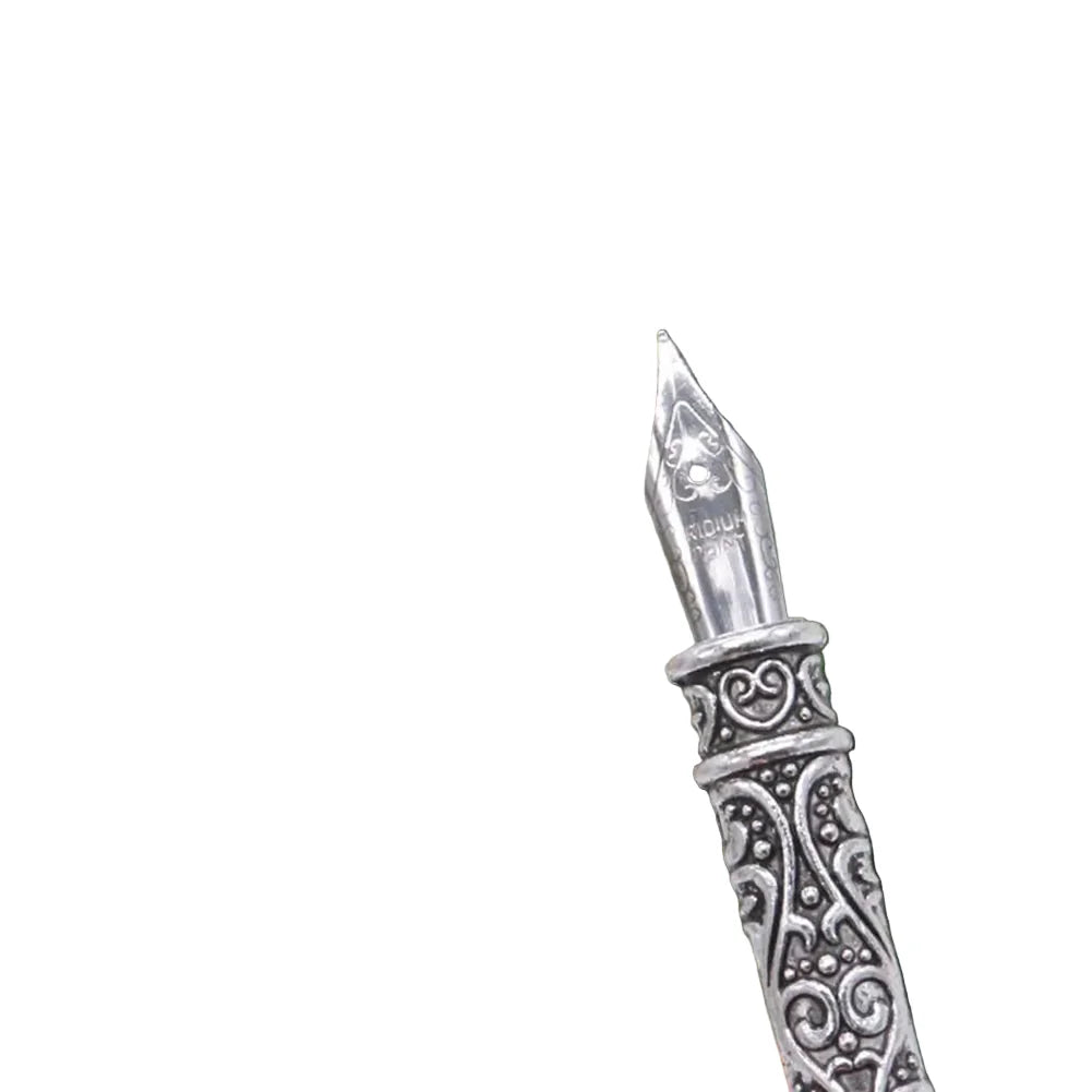 Feder Dip Pen Set für Kalligrafie – Schreibfeder aus Metall mit Tinte